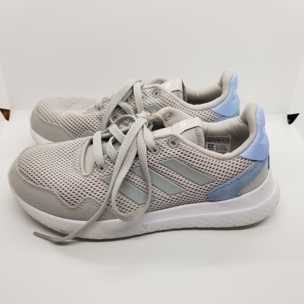 Adidas gray and blue cloudfoam archivo running sneakers size 6.5 - Picture 4 of 10